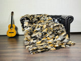 Real Fox Fur Blanket • Vintage Fur Blanket Throw • Luxury Fur Bedspread • Home Warmer Blanket • Perfect for your Bed & Living room