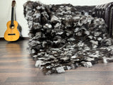 Real Silver Fox Fur Blanket Throw • Home Warmer Genuine Fur Blanket Throw • Housewarming gift • Vintage Fur Blanket Sofa Cover