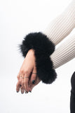 Fur cuffs, fur cuffs for wrists, fox fur cuffs