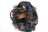 Fur bags, fur shoulder bag , multicolor fur bag