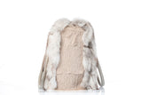 Fur bags, fur shoulder bag , white fur bag