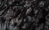 Real Silver Fox Fur Blanket Throw • Housewarming Gift Sofa Cover n Bedspread •  Handmade Genuine Fur