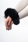 Fur cuffs, fur cuffs for wrists, fox fur cuffs