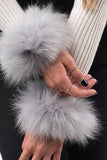 Fur cuffs, fur cuffs for wrists, fox fur cuffs