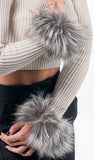 Fur cuffs, fur cuffs for wrists, fox fur cuffs