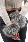 Fur cuffs, fur cuffs for wrists, fox fur cuffs