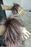 Fur cuffs, fur cuffs for wrists, fox fur cuffs