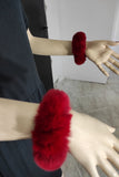 Fur cuffs, fur cuffs for wrists, rabbit fur cuffs