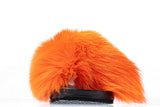 Fur slides, fur slippers, fox fur slides, fluffy slides