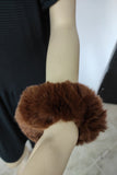 Fur cuffs, fur cuffs for wrists, fox fur cuffs