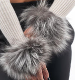 Fur cuffs, fur cuffs for wrists, fox fur cuffs