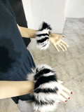 Fur cuffs, fur cuffs for wrists, fox fur cuffs