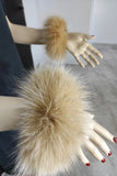 Fur cuffs, fur cuffs for wrists, fox fur cuffs