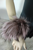 Fur cuffs, fur cuffs for wrists, fox fur cuffs