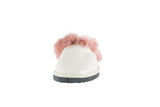 Fur Slippers for Women Powder, Genuine Leather, Sheepskin