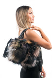 Fur bags, fur shoulder bag , multicolor fur bag