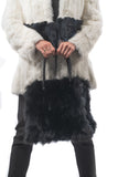 Fur bags, fur shoulder bag , fur bag black