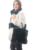 Fur bags, fur shoulder bag , fur bag black