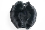 Fur bags, fur shoulder bag , fur bag black