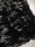 Real Black Fox Fur Blanket Throw • Housewarming Gift Sofa Cover n Bedspread • Handmade Genuine Fur Active Restock requests: 0