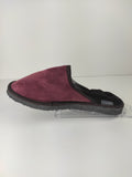 Fur Slippers for Men Bordo, Genuine Leather, Sheepskin