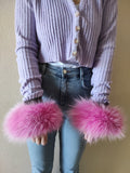 Fur cuffs, fur cuffs for wrists, fox fur cuffs