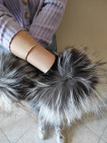 Fur cuffs, fur cuffs for wrists, fox fur cuffs