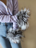 Fur cuffs, fur cuffs for wrists, fox fur cuffs