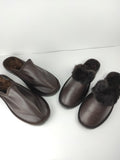 Fur slippers,sheepskin slippers,leather slippers,fur slippers for couple