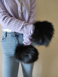 Fur cuffs, fur cuffs for wrists, fox fur cuffs