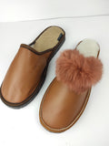 Fur slippers,sheepskin slippers,leather slippers,fur slippers for couple