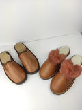 Fur slippers,sheepskin slippers,leather slippers,fur slippers for couple