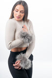 Fur cuffs, fur cuffs for wrists, fox fur cuffs