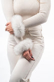 Fur cuffs, fur cuffs for wrists, fox fur cuffs