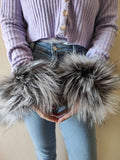 Fur cuffs, fur cuffs for wrists, fox fur cuffs