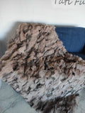 Real Fox Fur Blanket Throw • Housewarming Gift Sofa Cover n Bedspread •  Handmade Genuine Fur