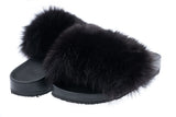 Fur slides, fur slides for women, fox fur slides, Fur Slippers FREE Gift