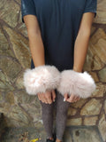 Fur cuffs, fur cuffs for wrists, fox fur cuffs