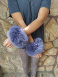 Fur cuffs, fur cuffs for wrists, fox fur cuffs