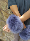 Fur cuffs, fur cuffs for wrists, fox fur cuffs