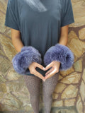 Fur cuffs, fur cuffs for wrists, fox fur cuffs