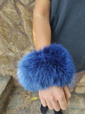 Fur cuffs, fur cuffs for wrists, fox fur cuffs