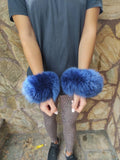 Fur cuffs, fur cuffs for wrists, fox fur cuffs