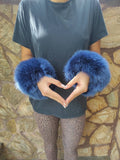 Fur cuffs, fur cuffs for wrists, fox fur cuffs