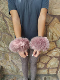 Fur cuffs, fur cuffs for wrists, fox fur cuffs