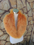 Fur Collar, fox fur collar, real fur scarf, fur warm neck