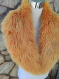 Fur Collar, fox fur collar, real fur scarf, fur warm neck