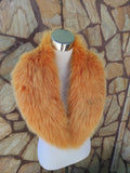 Fur Collar, fox fur collar, real fur scarf, fur warm neck