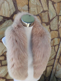 Fur Collar, fox fur collar, real fur scarf, fur warm neck