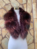 Fur Collar, fox fur collar, real fur scarf, fur warm neck